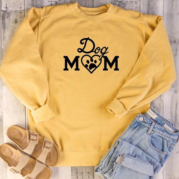 

vintage pullovers graphic cute dog mom lover funny slogan grunge tumblr party hipster pure cotton young street style women's hoodies &, Black