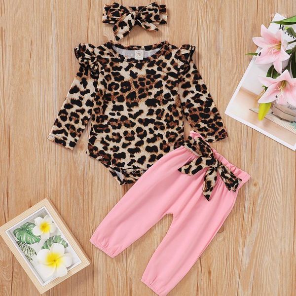 

spring autumn floral printed long sleeve bodysuit + pant bowknot headband waist belt born infant girls outfits1, White