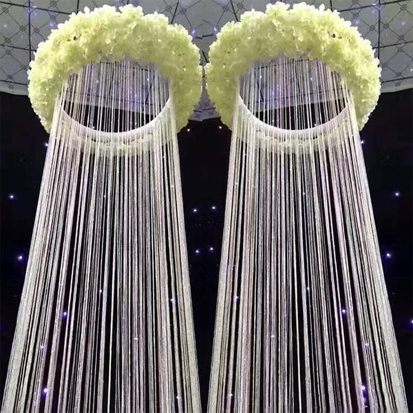 

party decoration factory wholesale(polyester (polyester) curta modern antique hanggingchandelier for wedding hall (polyester curtain)