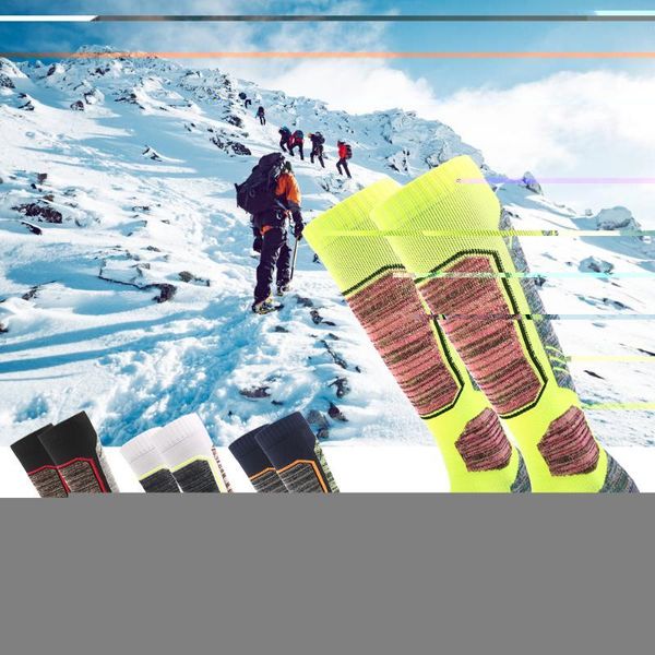 

sports socks adults skiing thermal cotton snowboard high performance winter, Black