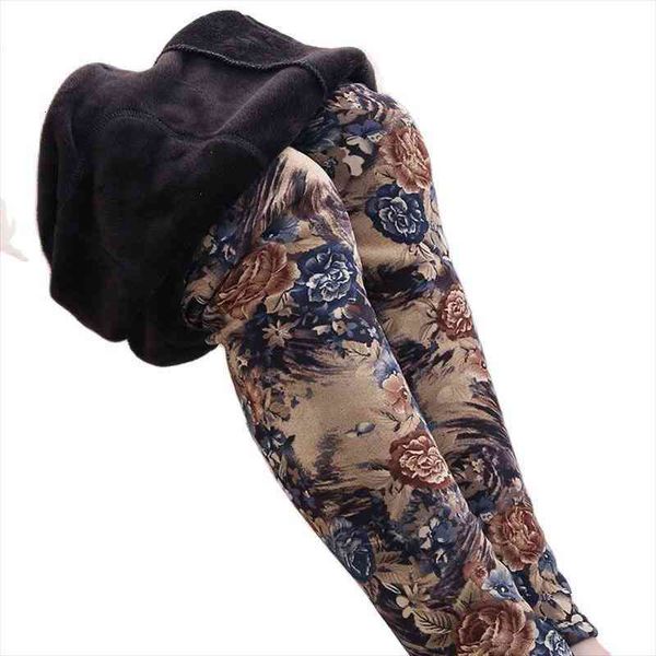 

winter velvet large xxl warm womens leggings pants fashion floral cashmere capris leopard crocodile black pant