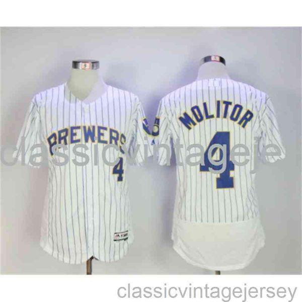 

embroidery paul molitor, american baseball famous jersey, stitched men women youth baseball jersey size xs-6xl, Black