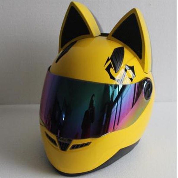 

motorcycle helmets nitrinos cat ear helmet four seasons anti-fog all-over cross-country man and woman racing