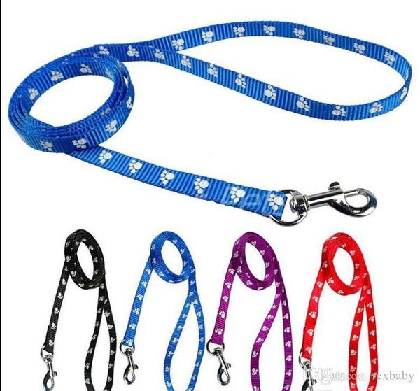 

120cm long nylon dog pet leash lead for daily walking 1.0cm 1.5cm 2.0cm with collar set collars & leashes