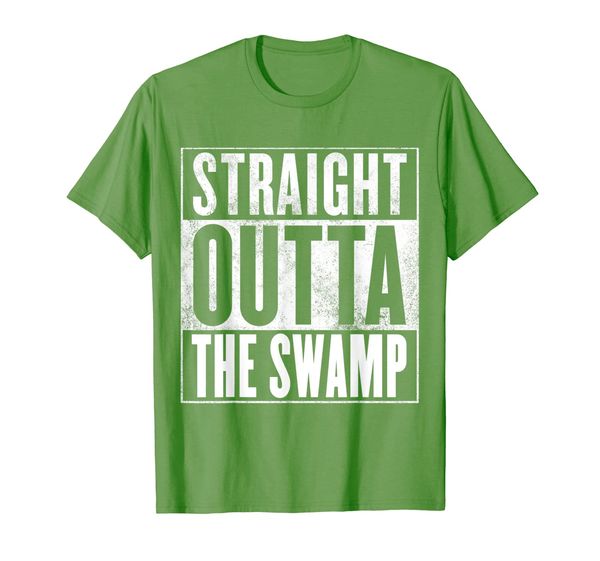 

the swamp t-shirt - straight outta the swamp shirt, White;black