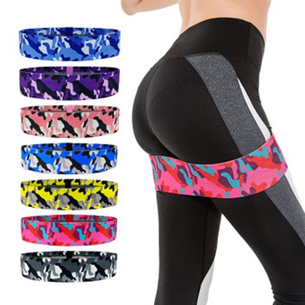 

resistance band leopard camouflage printing non-slip circle elastic exercise sports hip gym fitness equipment home bands