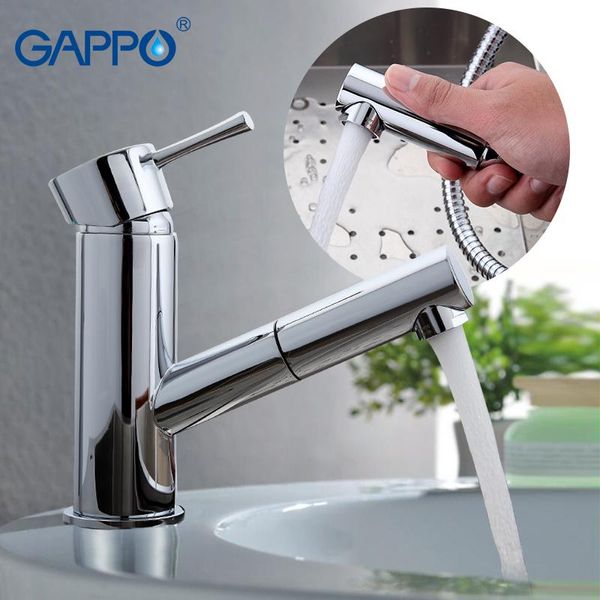 

bathroom sink faucets gappo brass basin faucet bath pull out tap cold and water mixer taps room grifo lavabo g1209
