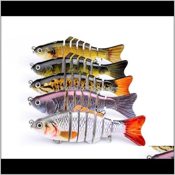 Yemler Cazibesi Dışarıda Sporlar 12cm 15G Wobbler Deniz Pike Balık Cazibesi Simbait Krankbait Isca ile Yapay Hook Fishing Tac