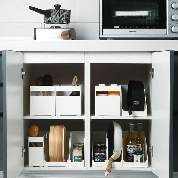 

storage bottles & jars japanese multifunctional box, kitchen cabinet, sundries sorting rack, deskbox