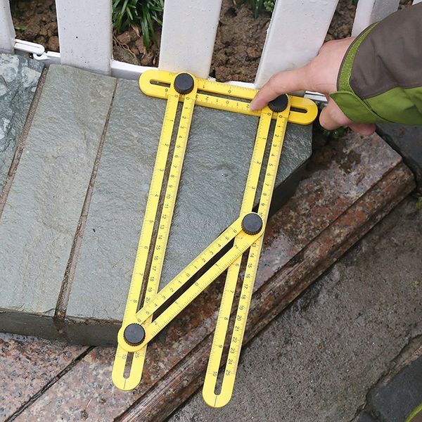 

ruler set hand tool practical sundries four folding plastic metric scale multifunctional measuring tools sale multi angle foot