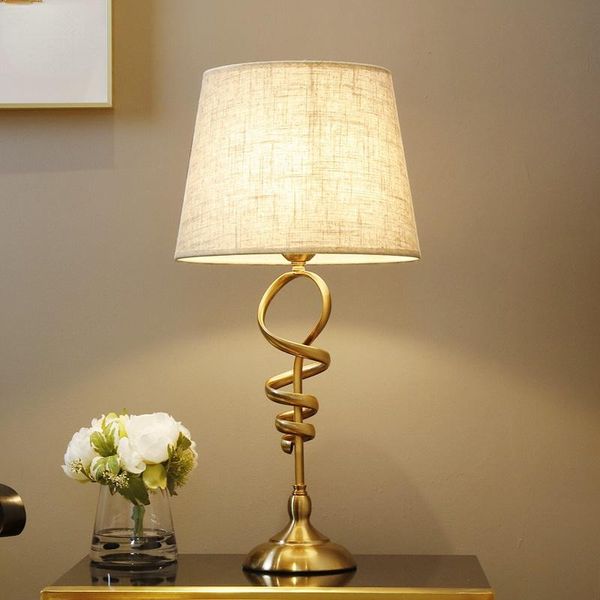 

table lamps modern light luxury golden lamp american home deco living room bedroom study standing nordic bedside lighting