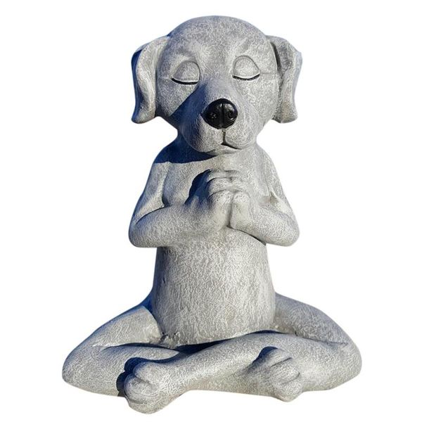 

funny garden statue resin ornaments dog buddha meditation statue-yoga lawn decoration, home decoration decorations
