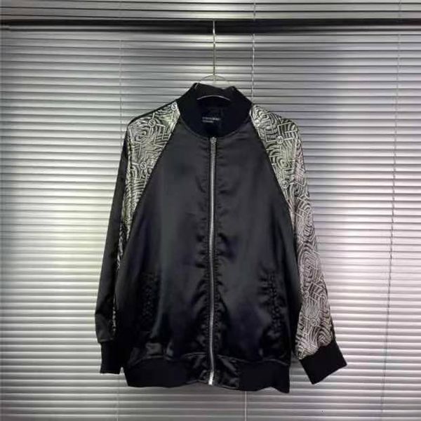 

men's casual shirts 1:1 splic and r.d. streetwear baseball jacket erd cardigan with zipper, White;black