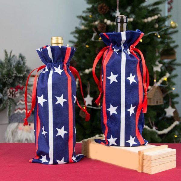 

gift wrap christmas bag paper red wine bottle el decoration storage
