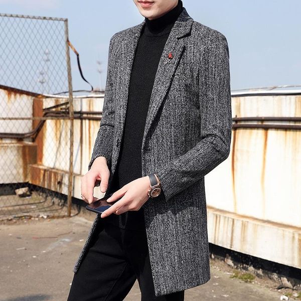 

men's wool & blends kk3165, Black