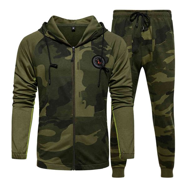 

tracksuit Male sports suit spring autumn eua/her size sewn with hood sport cardigan coat pants, Gray