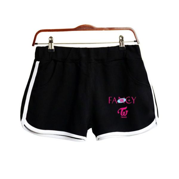 

men's shorts taste of love twice fashion girl 2d print women clothes harajuku ladies kawaii oversized, White;black