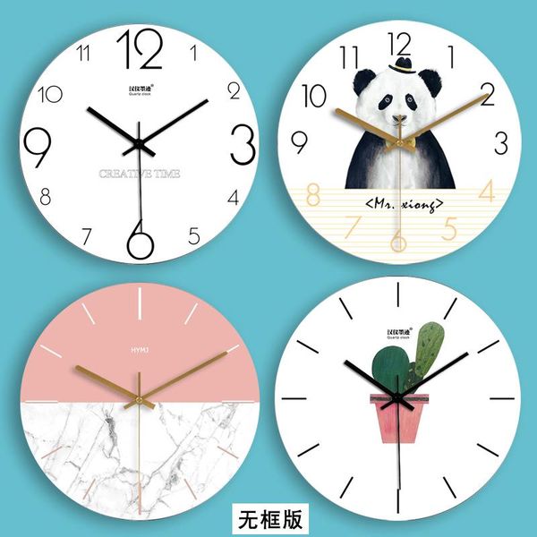 

wall clocks nordic large clock living roomclock bedroom modernl home orologi da parete modern silent quartz decor 6ls012