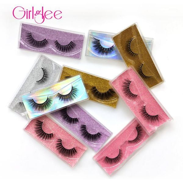 

natural 3d eyelashes 3/5/7/8/10pcs mink lashes 8-14mm makeup short eyelash fluffy reusable soft volume girlglee beauty false1