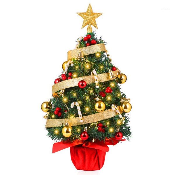 

christmas decorations unomor led light table desksimulation office decor artificial tree with string lights hanging ornaments treest