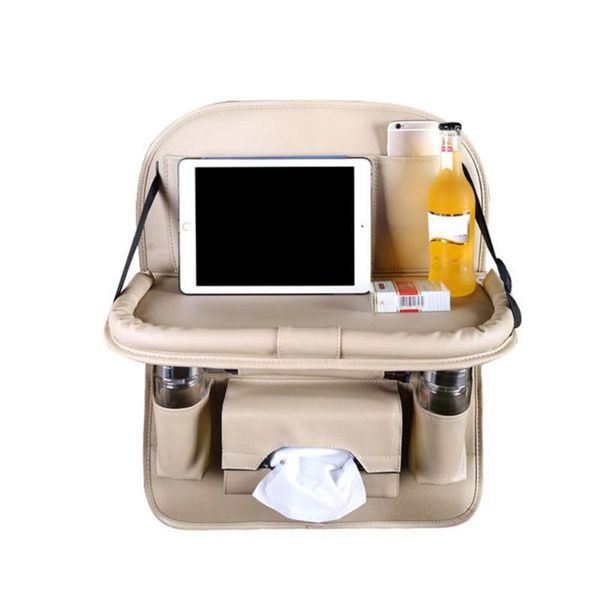 

car organizer multifunctional seat back storage bags foldable tray container auto bag