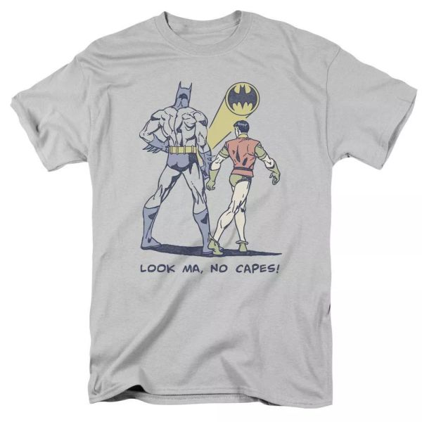 

robin - no capes t-shirt dc comics sizes s-3x new, White;black