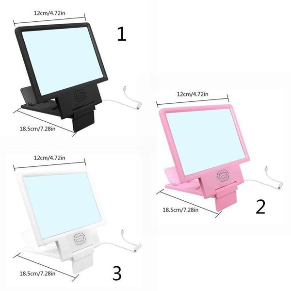 

8.5 inch universal cell phone screen magnifier projector enlarged with speaker adjustable holder stand mounts & holders