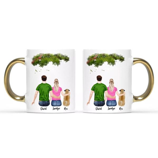 

personalized family mug coffee cups gift for dog cat lover friend diy choose hair skin clothes magic mugs