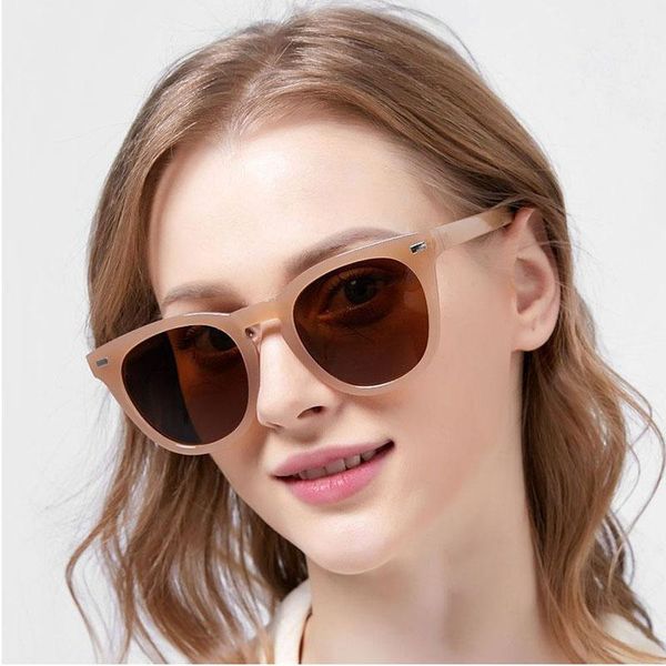 

sunglasses retro punk round women fashion rivets decoration eyewear men shades uv400 jelly tea sun glasses, White;black