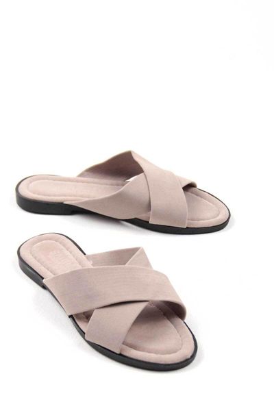 

women's gray slippers, Black