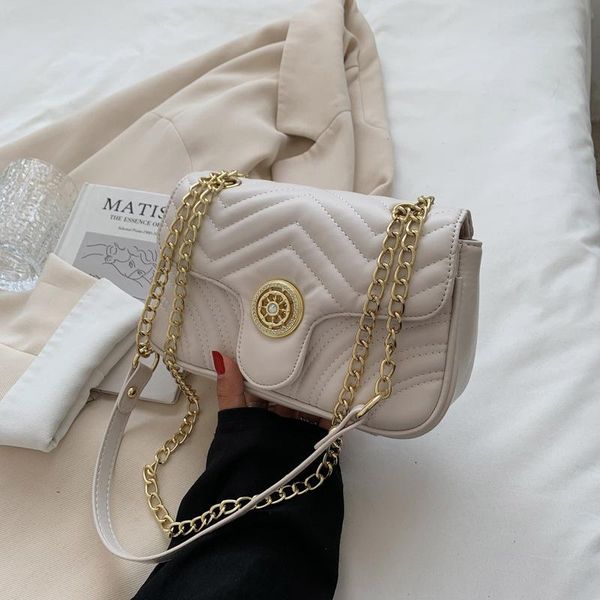 

shoulder bags axzspdy band autumn winter women's lock small square bag korean ins trend 2021 female messenger crossbody bolsas