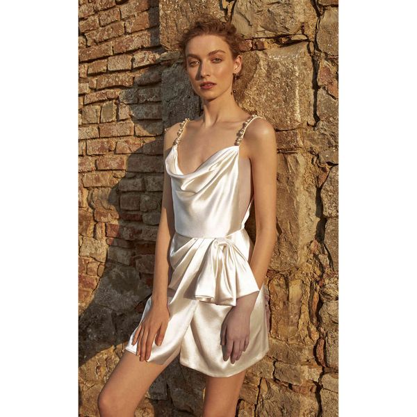 

casual dresses woman summer wholesale strapless pearls ruched silk elegant night celebrity party vintage vestios xwgt, Black;gray