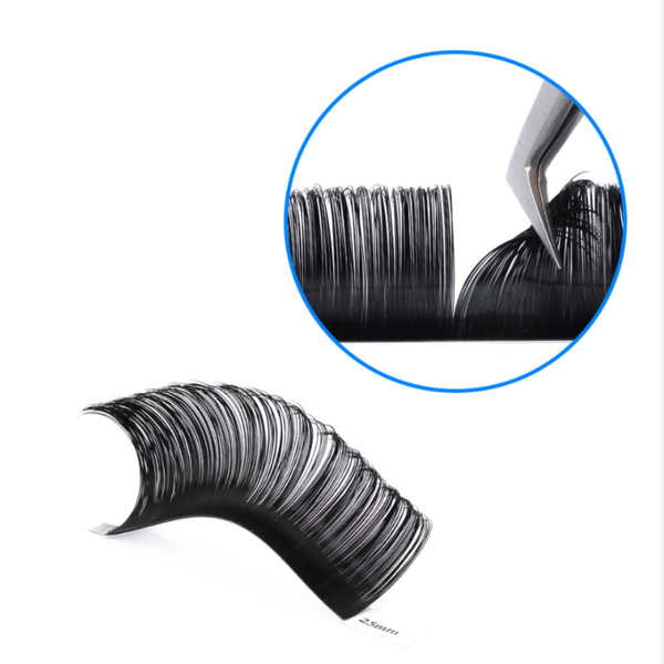 

false eyelashes easy fan volume lashes auto bloom individual eyelash extension faux mink thick natural camellia lash