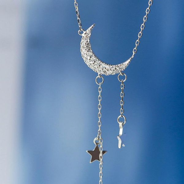 

pendant necklaces korean planet daisy butterfly necklace women heart moon star horse charm silver color neck chain choker wedding jewelry