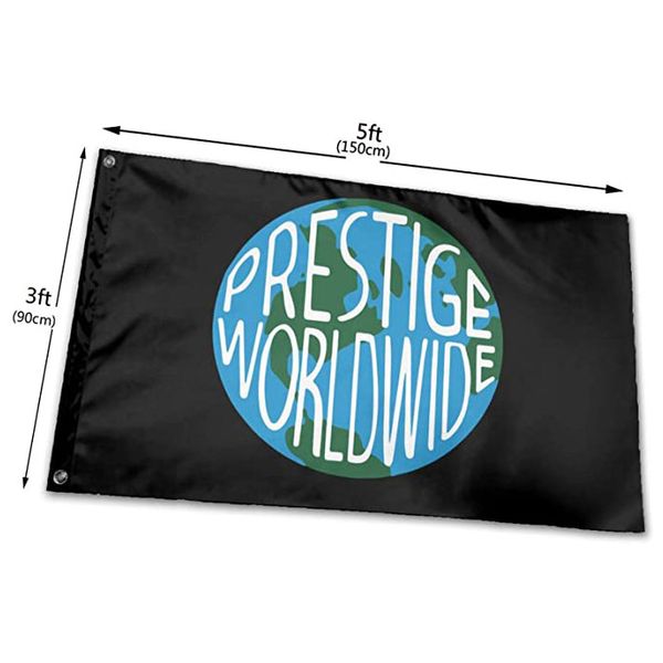 Prestige Worldwide Flag Couleur Vive UV Résistant à la Décoloration Extérieure Double Couture Décoration Bannière 90x150cm Sports Impression Numérique En Gros