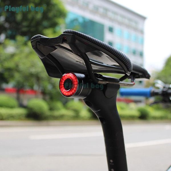 

bike lights playful bag taillight for bicycle smart brake sensor light led charging riding equipment accessories ab14
