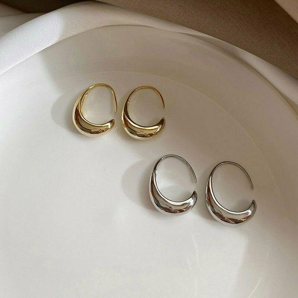 

hoop & huggie 2021 women c shape earrings jewelry gifts, Golden;silver