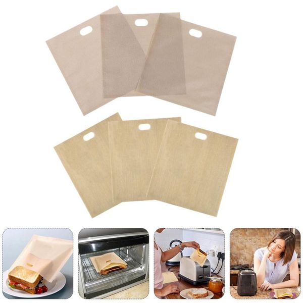 

6pcs toaster bags microwave oven cooking (assorted color) gift wrap