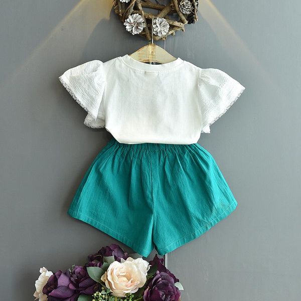 

clothing sets girls outfits boutique kids toddler clothes girl strawberry dress baby pants christmas thanksgiving for 4-6y, White