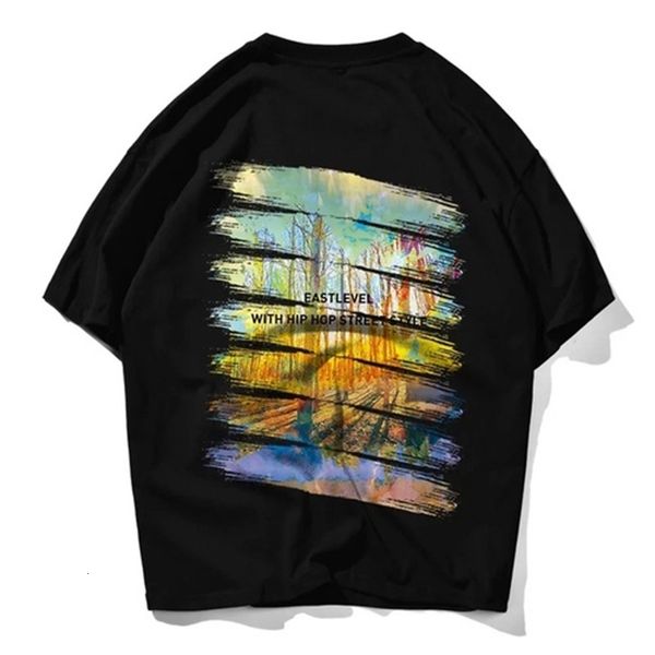 

men's t-shirts graffiti print hip hop women summer casual op male short sleeve couples street european american style 0fdy, White;black