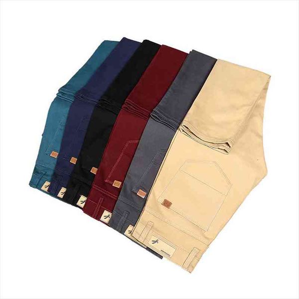 

classic khaki casual business fashion women pant slim fit cotton stretch trousers male brand clothing, Black