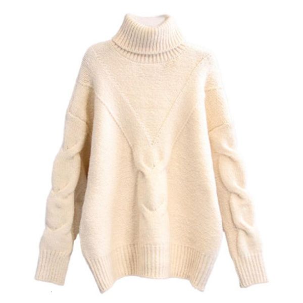 

women's sweaters twisted turtlenecks pull jumprers long casual sleeve tights loose winter clothes oversized nightgown dnvn, White;black