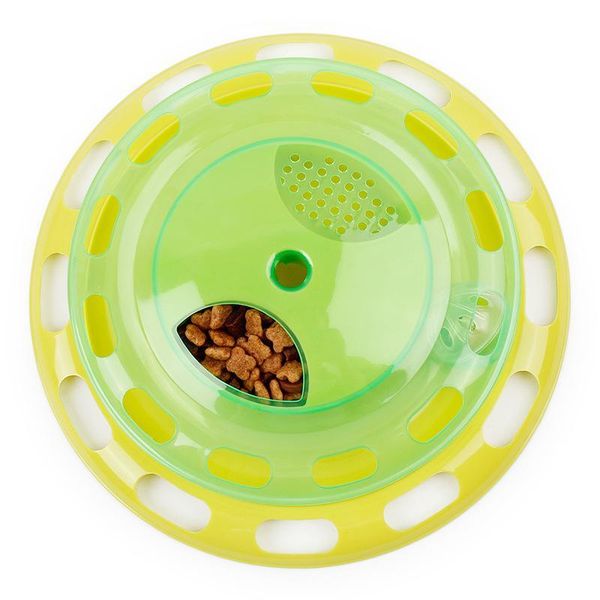 

cat toys flying discs toy music play can be rotated disc for cats plastic fabric gift to your small pets dog