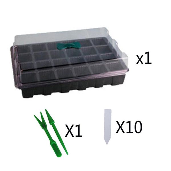 

holes nursery box germination growing starter tray plant planters & pots
