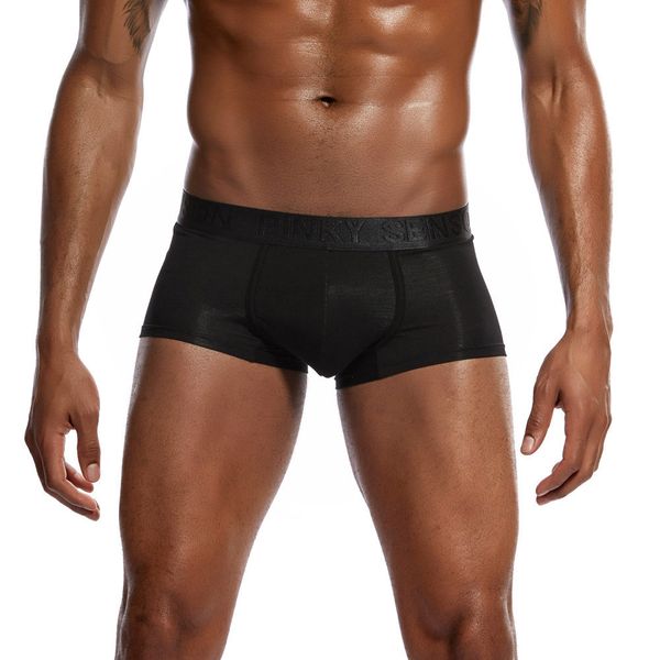 

men cotton underpants comfortable breathable men's panties underwear trunk boxershorts man boxer drop ship, Black;white