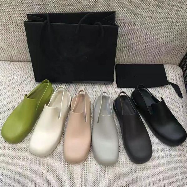 

sandals style woman summer solid shoes women slip on round female fashion concise ladies, Black