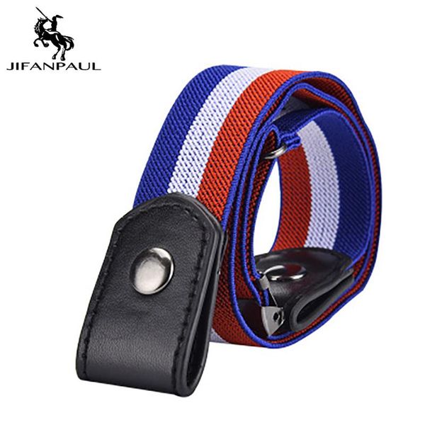 

belts buckle-belt jeans women's punk style dress ladies slim sports trend comfortable elastic waist pants stretch elasti, Black;brown