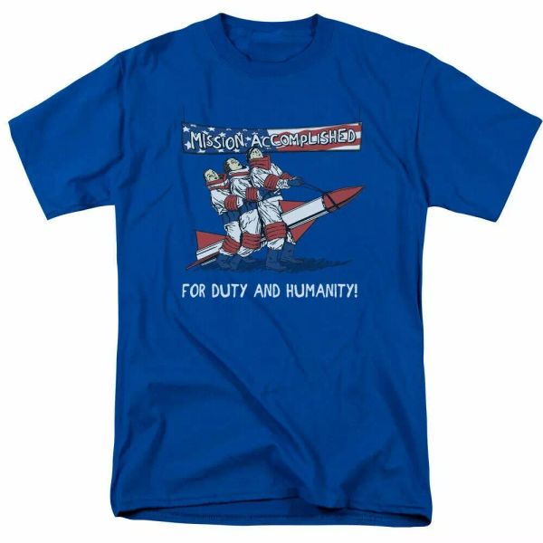 

the three stooges mission accomplished t shirt mens license comedy royal blue, White;black