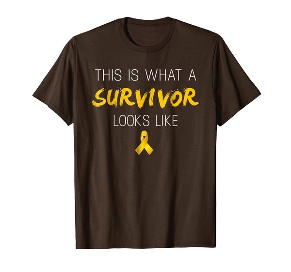 

this is what a survivor looks like childhood cancer t shirts, White;black