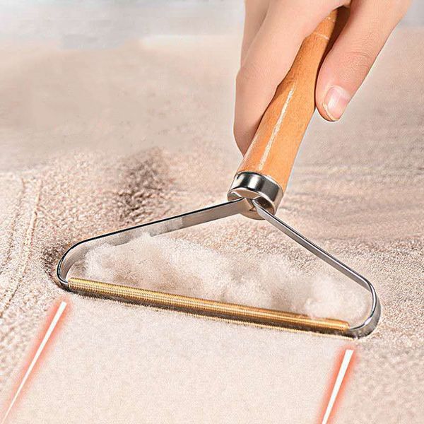 

wooden portable lint remover clothes fuzz shaver reusable double sided lints removers removing dust my-inf0676